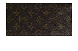 Louis Vuitton Monogram Porte Wallet, Coated Canvas, Brown, CT1002, 4*